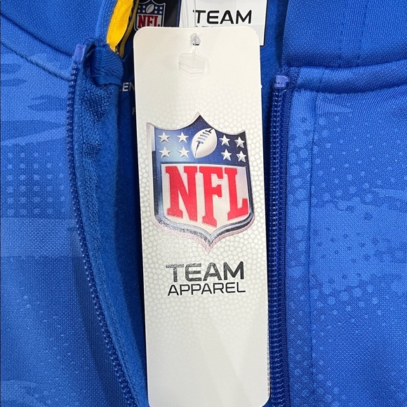 Los Angeles Rams Men’s Full-Zip Jacket Blue / Yellow | NFL Team Apparel NWT - Picture 3 of 10